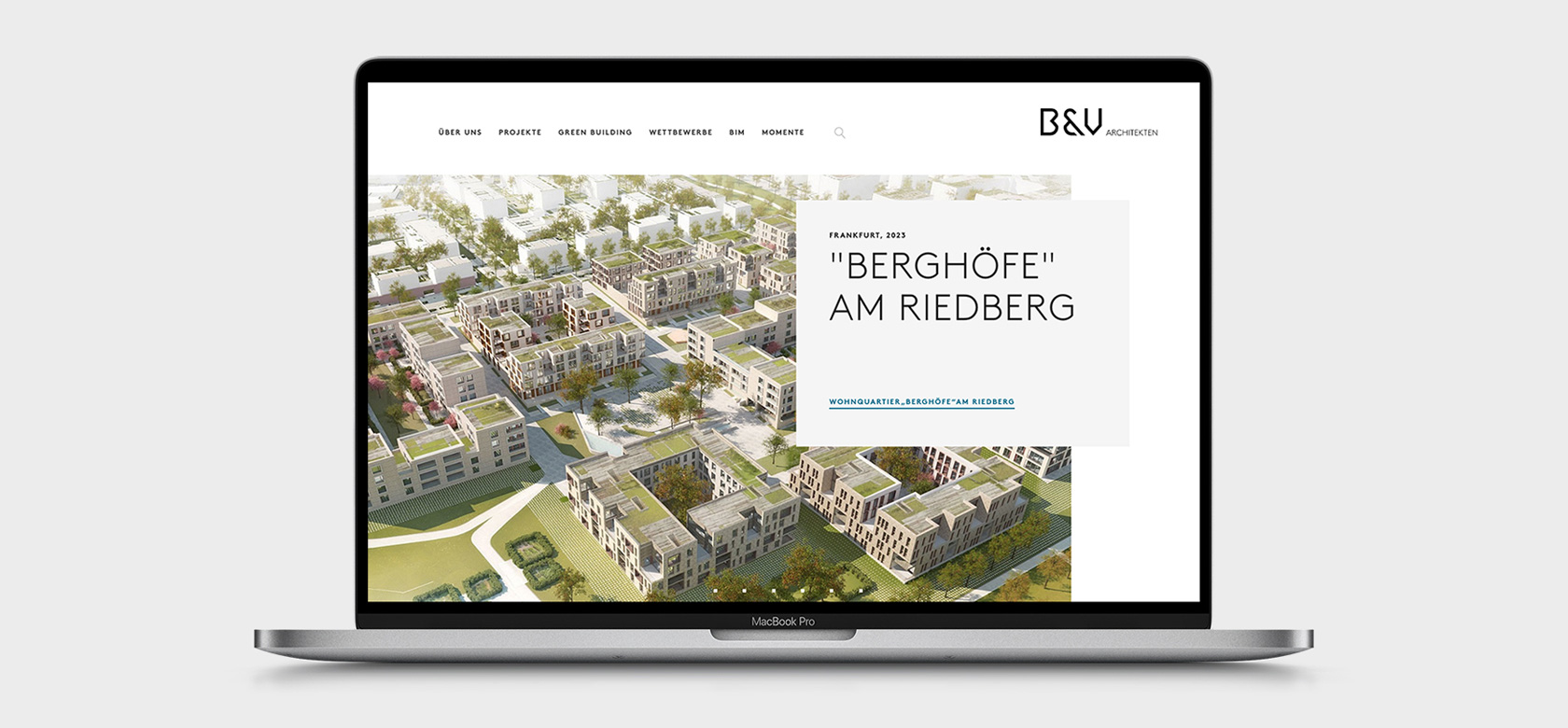 [Translate to English:] B&V Architekten Website